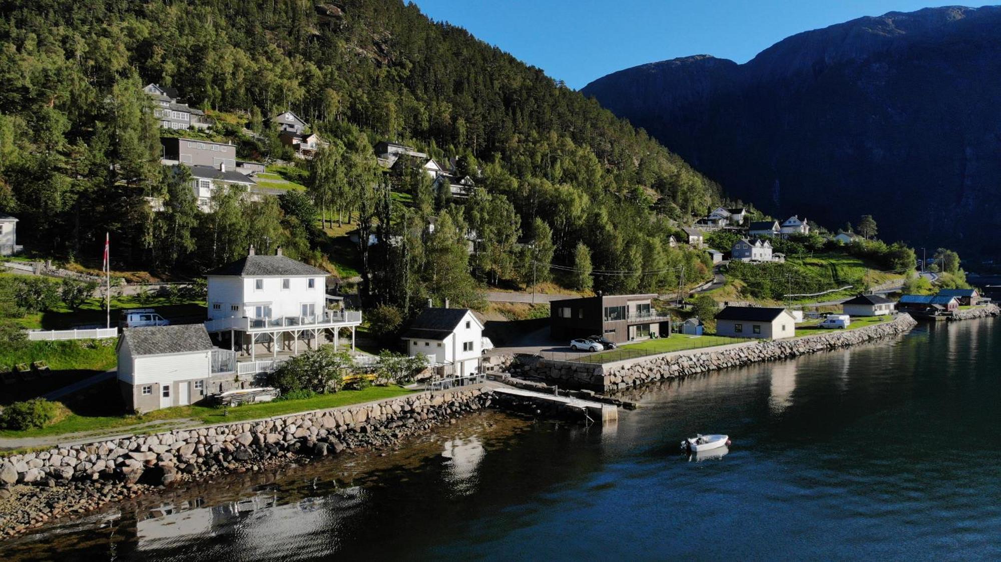 Вилла Fjordperlen Эйдфьорд Экстерьер фото